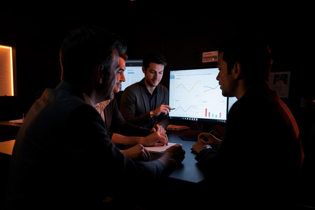 The TRIO Marketers team reviewing campaign performance